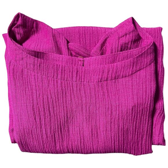 NWT Soft Surroundings Oceo Gauze Tunic Top Size 3X Fiery Fuchsia Pink - Picture 16 of 16